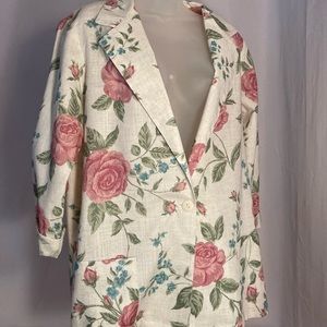 Floral jacket made in USA large